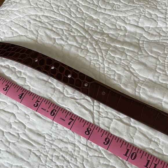 NWT Veronica Beard croc embossed belt - Picture 5 of 8
